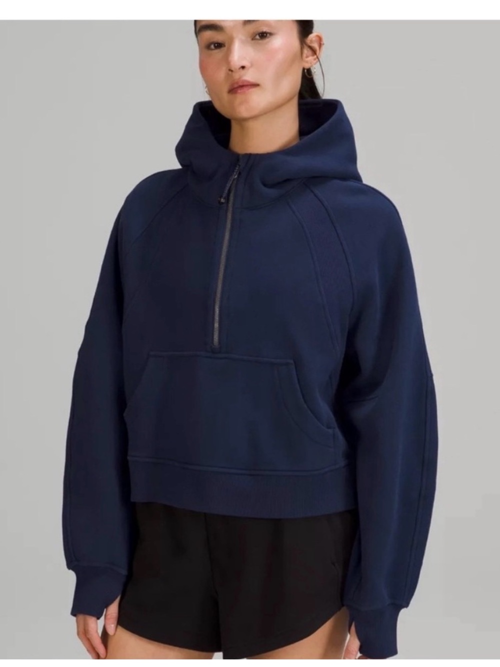 lululemon athletica oversized scuba crop Half-Zip